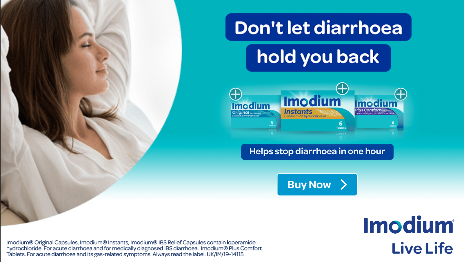 Imodium Tablet Banner